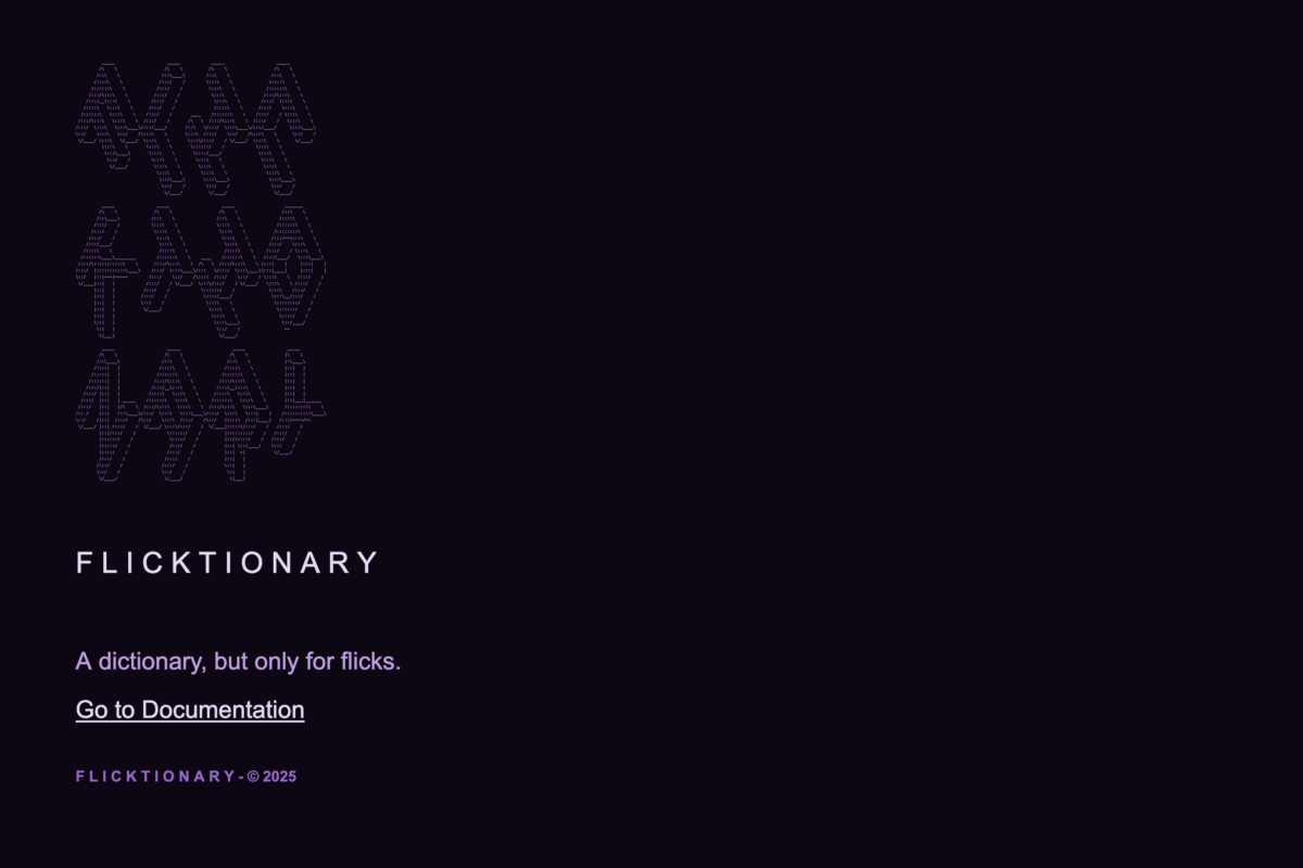 Flicktionary home