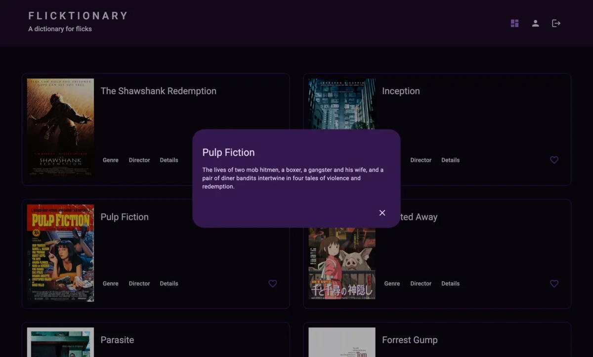 Flicktionary angular detail